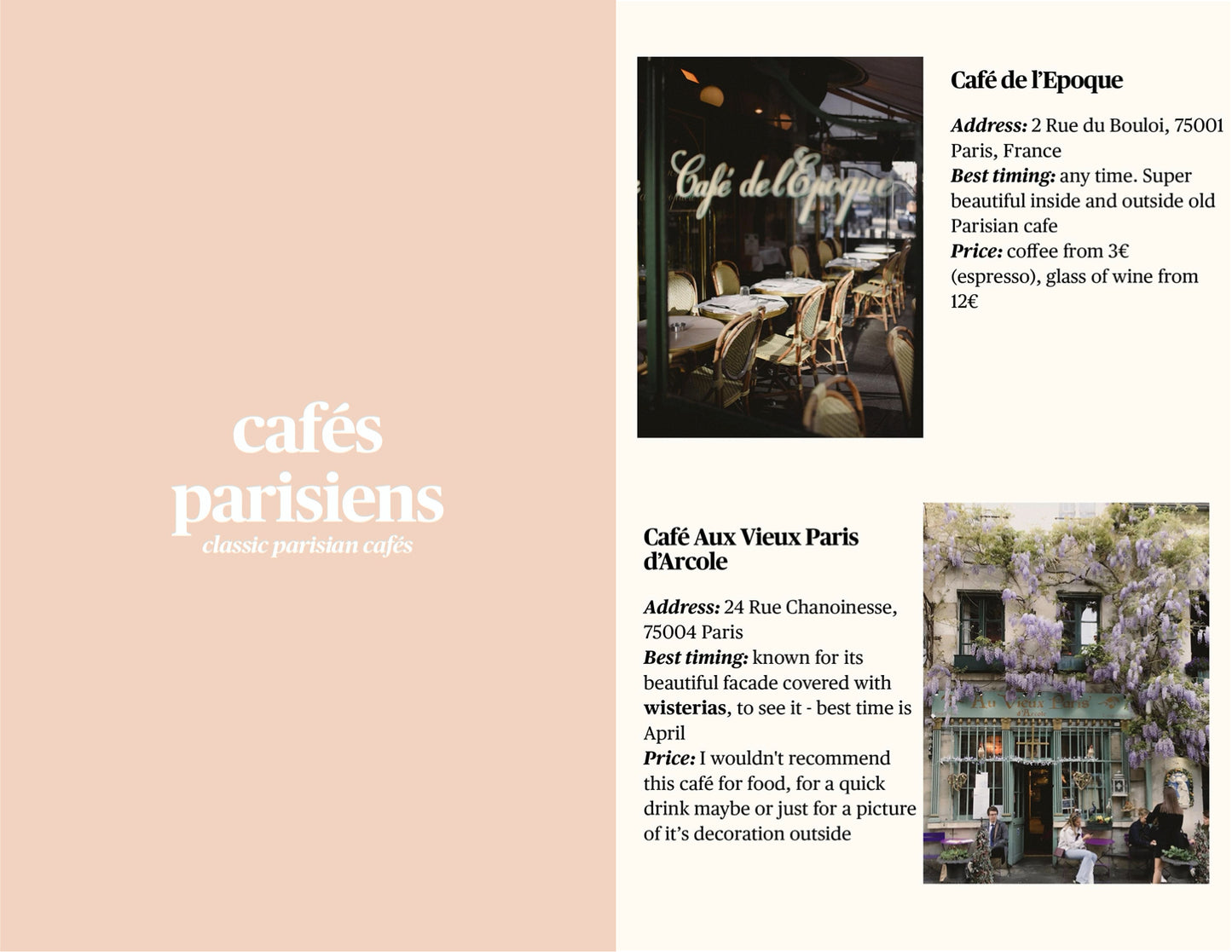 Photo Guide in Paris E-book